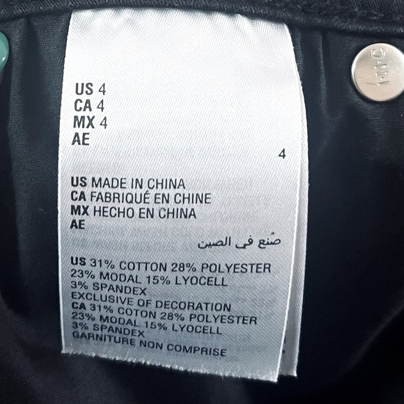 I.N.C International Concepts Boot Leg Regular Fit Jeans in Black Size 4 - Picture 6 of 6